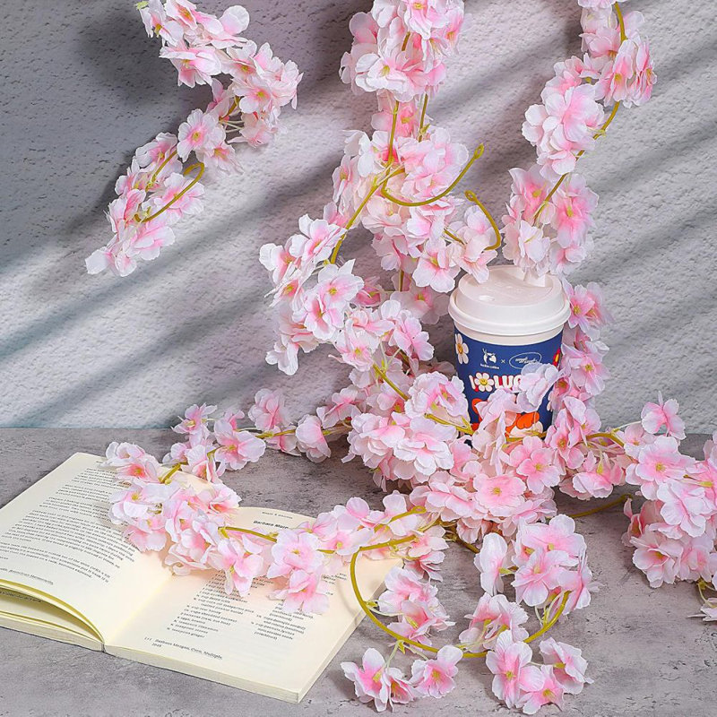 Mercer41 10 Pack 59 Artificial Cherry Blossom Vines Cherry Blossom